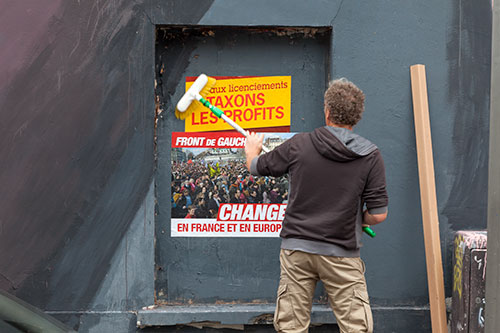 Affiche politique - © Norbert Pousseur