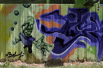 gnome à la bulle énigmatique, Graph’mur photographié par norbert pousseur ©