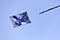 Kite with a blue dragon - © Norbert Pousseur