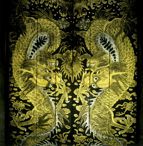 Dragons of one of the doors of the temple Thian Hock Keng - © Norbert Pousseur