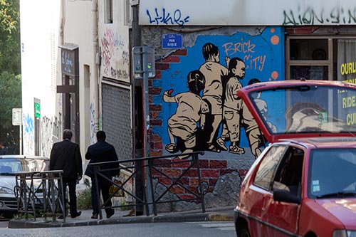 Graff in street of Marseille - © Norbert Pousseur