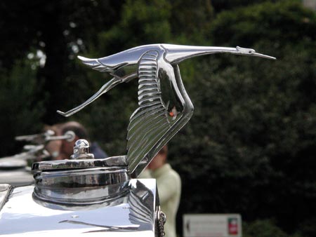 Bouchon cigogne d'Hispano Suiza - voiture ancienne - © Norbert Pousseur