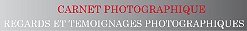 carnet photographique de photo Manu