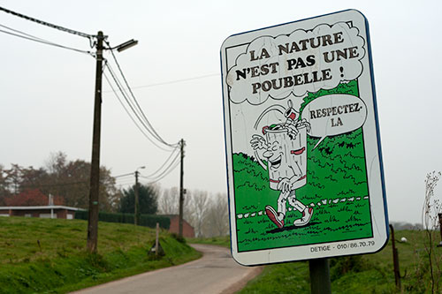 Panneau de préservation de la Nature - © Norbert Pousseur