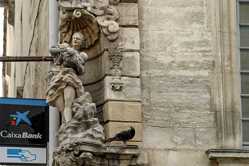 Avignon : Vierge aux jupes retroussées  © Norbert Pousseur