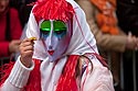 Grands yeux fardés - carnaval 2010 Bâle - © Norbert Pousseur