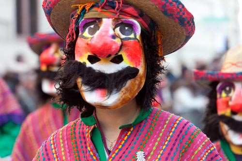 Masque de type amérindien - © Norbert Pousseur