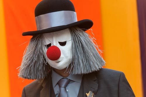 Masque de clown de cérémonie - © Norbert Pousseur