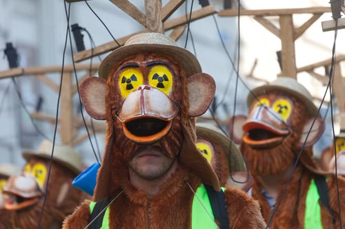 Groupe de singes irradiés - © Norbert Pousseur