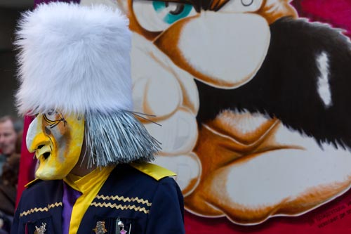 Profil du masque en bouche en bec © Norbert Pousseur