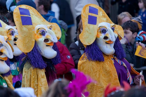 Cortège de masques de doge - © Norbert Pousseur