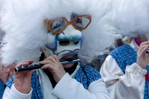 Masque de femme âgée © Norbert Pousseur