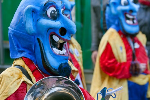 Personnage à la peau bleue © Norbert Pousseur