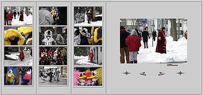 Aux coins des rues au carnaval de Bâle 2006 - © Norbert Pousseur