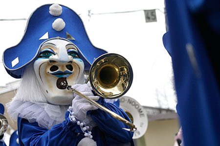 joueur de trompette au carnaval de Bâle - © Norbert Pousseur