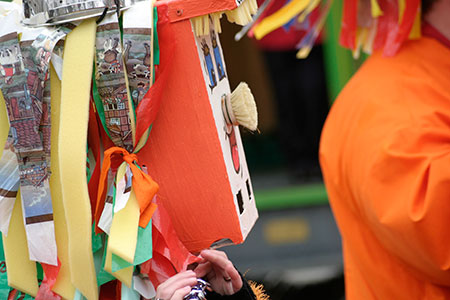 masque au carré au carnaval de Bâle 2006 - © Norbert Pousseur