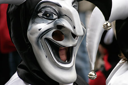 masque rieur au carnaval de Bâle 2006 - © Norbert Pousseur