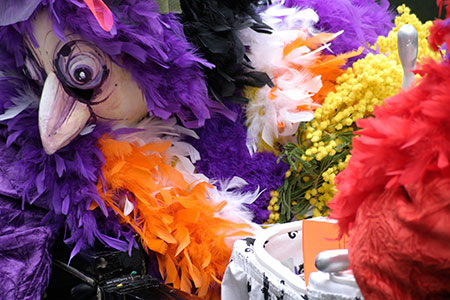 masques de gallinacés au carnaval de Bâle 2006 - Basel - © Norbert Pousseur