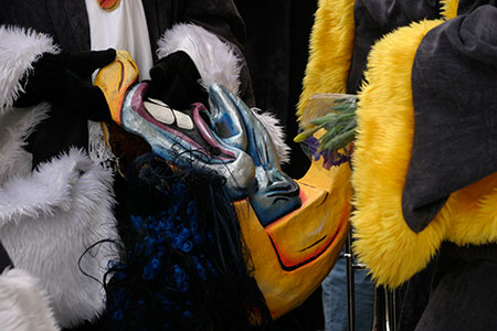 fourrures et déguisements au carnaval de Bâle 2006 - © Norbert Pousseur
