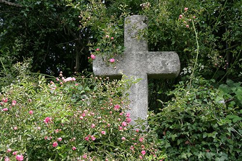 Croix dans feuillage en Argovie (Suisse) - © Norbert Pousseur