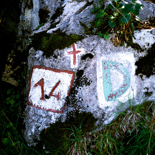 croix de limite de parcelle forestière - © Norbert Pousseurr