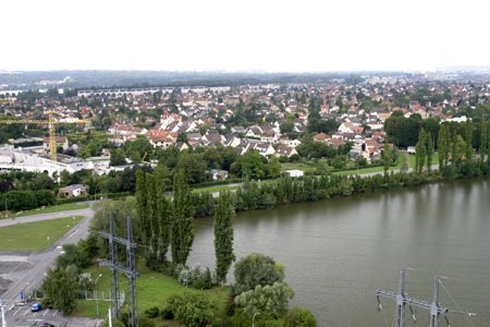 Vue depuis le toit - centrale Edf - © Norbert Pousseur