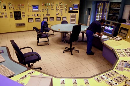 Salle de contrôle de l'ancienne centrale Edf de Vaires - © Norbert Pousseur