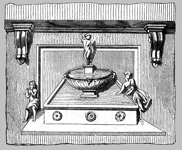 La Fontaine de Jouvence, enseigne du 16ème siècle - reproduction © Norbert Pousseur