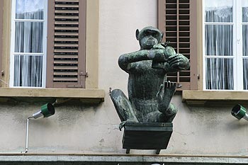 Singe en tant qu'enseigne de bar - © Norbert Pousseur