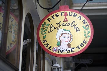 Enseigne du restaurant "à la Jacobine" - © Norbert Pousseur