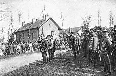 Tropas rusas en Francia - foto 'Le Miroir', guerra de 14-18 - reproducción © Norbert Pousseur