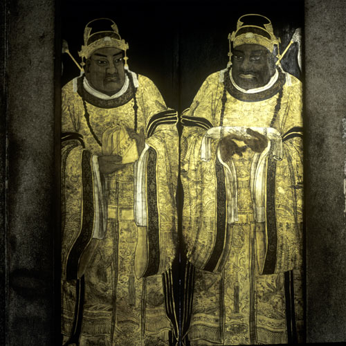 Puerta a los sacerdotes del templo chino Thian Hock Keng - © Norbert Pousseur