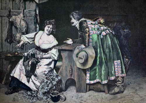 Reproducción de cuadro de Fernando Roybet, extraído del Pequeño periódico de 1893 - © Norbert Pousseur