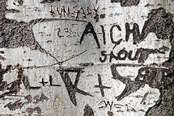 Aïcha le 5 août, en tant que graffiti amoureux
