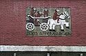 Cariole de singes "Zum Affenwagen" sur maison de Baden, Graph’mur photographié par Norbert Pousseur ©