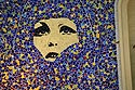 Mosaïque de visage de femme, Graph’mur photographié par Norbert Pousseur ©