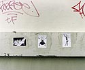 Silhouettes en affichettes, Graph’mur photographié par Norbert Pousseur ©