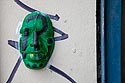 Masque vert - Graph’mur photographié par Norbert Pousseur ©