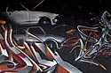 Entassement de voitures en casse - Graph’mur photographié par Norbert Pousseur ©
