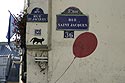 Chat en plaque de rue - Graph’mur photographié par Norbert Pousseur ©