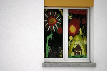 Fenêtre aux soleils - Graph’mur photographié par Norbert Pousseur ©