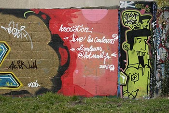 Signature de l'association "Aime les couleurs" - Graph’mur de Bagnolet photographié par Norbert Pousseur ©