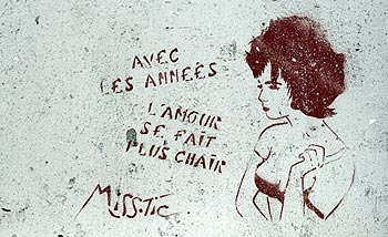 Après le repentir, le rementir, graph de Miss Tic - © Norbert Pousseur