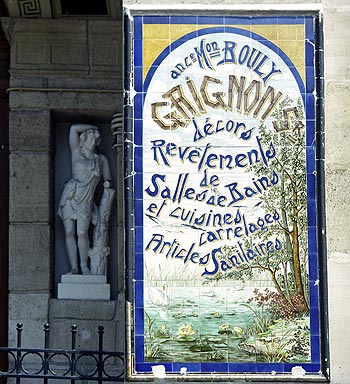 Panonceau de la maison Bouly - Grignon, Graph’mur photographié par Norbert Pousseur ©