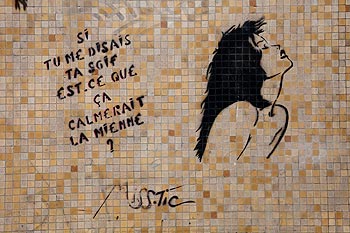Soif de Miss Tic - Graph’mur photographié par Norbert Pousseur ©
