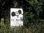 Vignette : Mikey, Go Home - un graph'mur ou street art photographié par © Norbert Pousseur