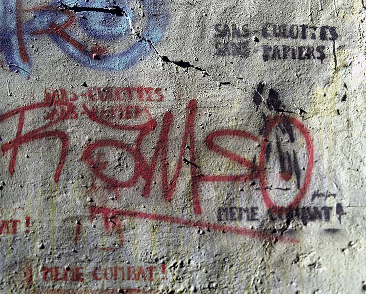 Sans-culottes Sans papiers - un graph'mur ou street art photographié par © Norbert Pousseur