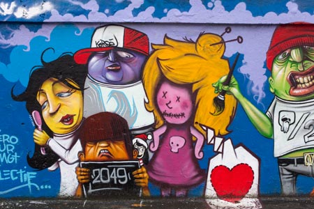 Les compagnons du graffeur - Graph’mur pris à Nantes par Norbert Pousseur ©