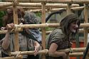 Les sorcières implorant dans leur prison - Kattenstoet 2006 - fête des chats - Ieper - Ypres - © Norbert Pousseur