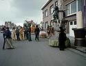 chars à bougie en attente - Kattenstoet 1977 - fête des chats - Ieper - Ypres - © Norbert Pousseur